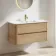 Jerez Country Oak Wall Hung Basin Drawer Vanity 1000mm