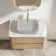 Jerez Country Oak Wall Hung Drawer Vanity with Marble Top 800mm - Excludes Basin