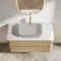 Jerez Country Oak Wall Hung Drawer Vanity with Marble Top 1000mm - Excludes Basin
