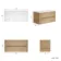 Jerez Country Oak Wall Hung Drawer Vanity with Marble Top 1000mm - Excludes Basin