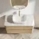 Jerez Country Oak Wall Hung Drawer Vanity with Marble Top & Curved Basin 1000mm