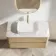 Jerez Country Oak Wall Hung Drawer Vanity with Marble Top & Marin Basin 1000mm