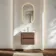 Jerez Black Walnut Wall Hung Basin Drawer Vanity 600mm