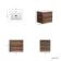 Jerez Black Walnut Wall Hung Basin Drawer Vanity 600mm