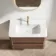 Jerez Black Walnut Wall Hung Basin Drawer Vanity 800mm