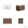 Jerez Black Walnut Wall Hung Basin Drawer Vanity 800mm