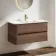 Jerez Black Walnut Wall Hung Basin Drawer Vanity 1000mm