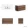 Jerez Black Walnut Wall Hung Basin Drawer Vanity 1000mm