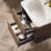 Jerez Black Walnut Wall Hung Drawer Vanity with Matt White Basin 600mm