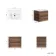 Jerez Black Walnut Wall Hung Drawer Vanity with Matt White Basin 600mm