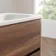 Jerez Black Walnut Wall Hung Drawer Vanity with Matt White Basin 1000mm