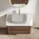 Jerez Black Walnut Wall Hung Drawer Vanity with Marble Top 800mm - Excludes Basin