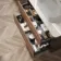 Jerez Black Walnut Wall Hung Drawer Vanity with Marble Top 1000mm - Excludes Basin