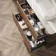 Jerez Black Walnut Wall Hung Drawer Vanity with Marble Top & Marin Basin 1000mm