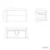 Jerez Black Walnut Wall Hung Drawer Vanity with Black Basin 1000mm