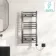 Naples Electric Premium Brushed Gunmetal Straight Heated Towel Rail 800x400mm
