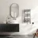 Naples Electric Premium Brushed Gunmetal Straight Heated Towel Rail 800x400mm