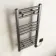 Naples Electric Premium Brushed Gunmetal Straight Heated Towel Rail 800x400mm