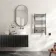 Naples Electric Premium Brushed Gunmetal Straight Heated Towel Rail 800x500mm