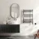 Naples Electric Premium Brushed Gunmetal Straight Heated Towel Rail 800x600mm