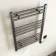 Naples Electric Premium Brushed Gunmetal Straight Heated Towel Rail 800x600mm