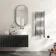 Naples Electric Premium Brushed Gunmetal Straight Heated Towel Rail 1000x400mm