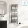 Naples Electric Premium Brushed Gunmetal Straight Heated Towel Rail 1200x400mm