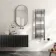 Naples Electric Premium Brushed Gunmetal Straight Heated Towel Rail 1200x400mm