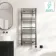 Naples Electric Premium Brushed Gunmetal Straight Heated Towel Rail 1200x500mm