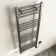 Naples Electric Premium Brushed Gunmetal Straight Heated Towel Rail 1200x500mm