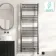 Naples Electric Premium Brushed Gunmetal Straight Heated Towel Rail 1600x600mm