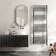 Naples Electric Premium Brushed Gunmetal Straight Heated Towel Rail 1600x600mm