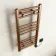 Naples Electric Premium Brushed Copper Straight Heated Towel Rail 800x400mm