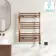 Naples Electric Premium Brushed Copper Straight Heated Towel Rail 800x600mm
