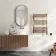 Naples Electric Premium Brushed Copper Straight Heated Towel Rail 800x600mm