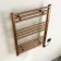Naples Electric Premium Brushed Copper Straight Heated Towel Rail 800x600mm