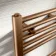 Naples Electric Premium Brushed Copper Straight Heated Towel Rail 800x600mm