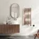 Naples Electric Premium Brushed Copper Straight Heated Towel Rail 1000x400mm