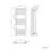 Naples Electric Premium Brushed Copper Straight Heated Towel Rail 1000x400mm