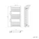 Naples Electric Premium Brushed Copper Straight Heated Towel Rail 1200x400mm