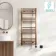 Naples Electric Premium Brushed Copper Straight Heated Towel Rail 1200x500mm