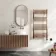 Naples Electric Premium Brushed Copper Straight Heated Towel Rail 1200x600mm