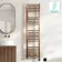 Naples Electric Premium Brushed Copper Straight Heated Towel Rail 1600x400mm