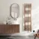 Naples Electric Premium Brushed Copper Straight Heated Towel Rail 1600x400mm