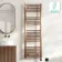 Naples Electric Premium Brushed Copper Straight Heated Towel Rail 1600x500mm