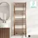 Naples Electric Premium Brushed Copper Straight Heated Towel Rail 1600x600mm