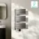 Seville Electric Brushed Gunmetal Designer Flat Panel Heated Towel Rail 800x450mm