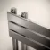 Seville Electric Brushed Gunmetal Designer Flat Panel Heated Towel Rail 800x450mm
