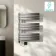 Seville Electric Brushed Gunmetal Designer Flat Panel Heated Towel Rail 800x600mm