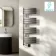 Seville Electric Brushed Gunmetal Designer Flat Panel Heated Towel Rail 1200x450mm